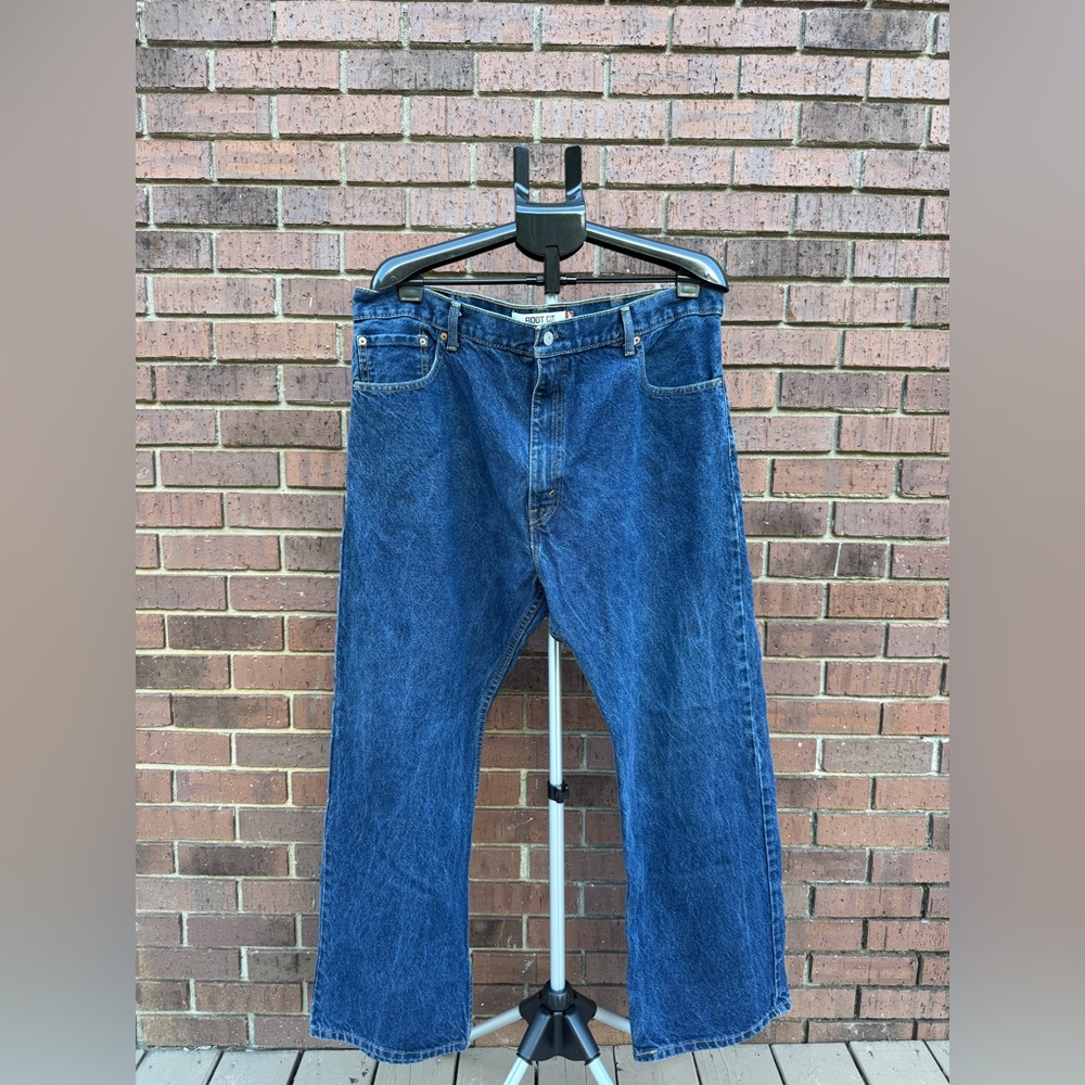 Levi's 517 Bootcut Denim Blue Jeans Mens Size 42 X 30 Dark Levi Strauss EUC